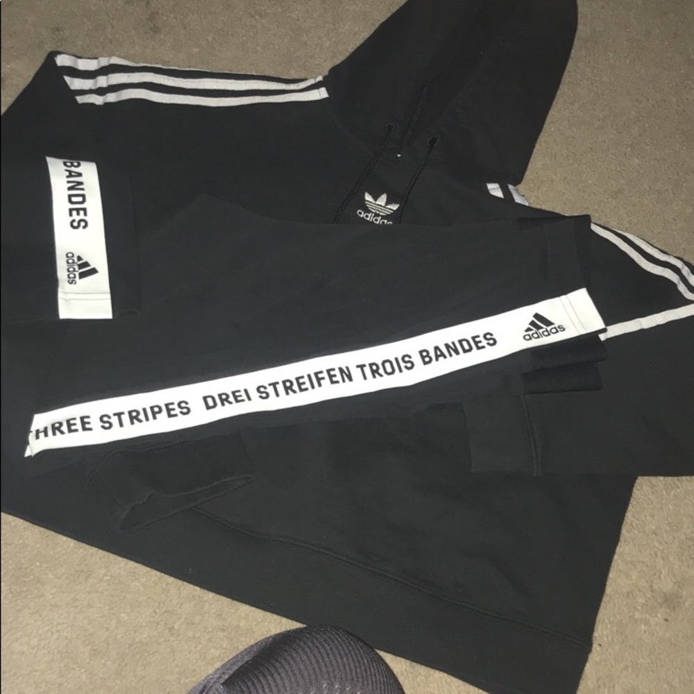 Adidas outfit.